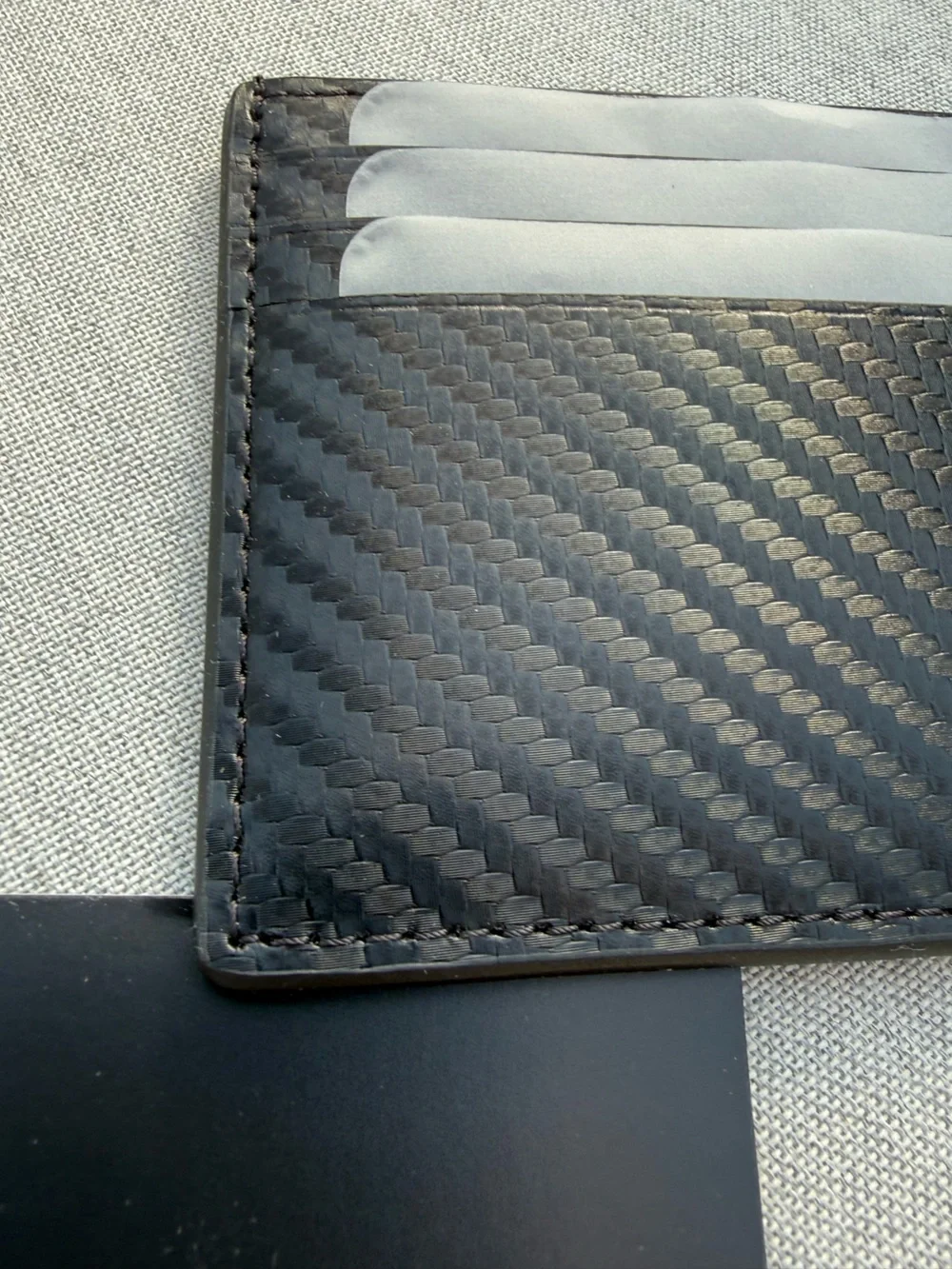 NEW Tumi Slim Card Case - 6 slot - Wallet - ALL CARBON FIBER